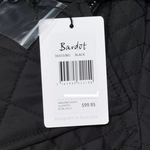 Bardot Girls Aimee quilted coat size16 junior exclusive authentic $100 tag. NWT - Picture 7 of 8